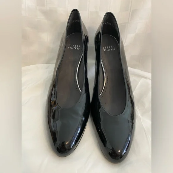 Stuart Weitzman Black Heels Patent Leather, Women’s Size 10M - Picture 3 of 15
